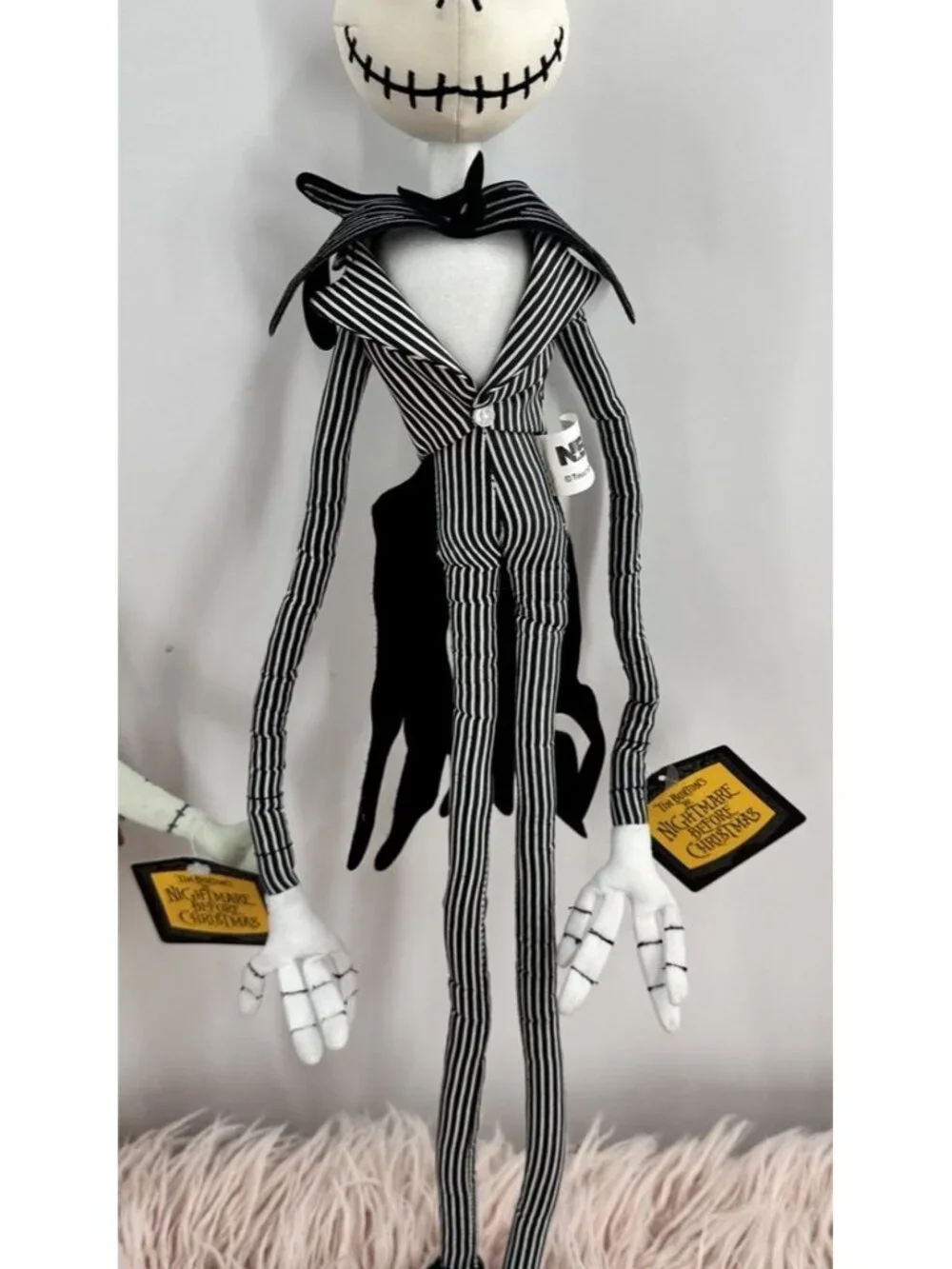 RARE 2004 NECA Jack Skellington and Sally Plush dolls Nightmare Before Christmas